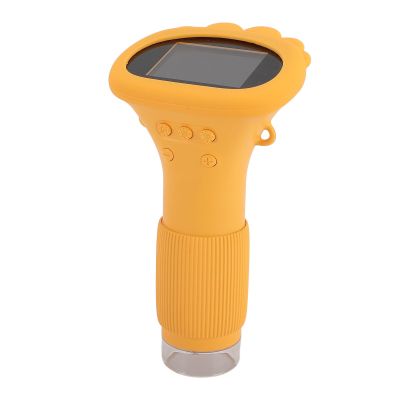 shenruifa Microscope Camera 1000X 2.0 Inch IPS Color Screen with 8 LED Lights Portable Digital Microscope for Adults (Yellow)