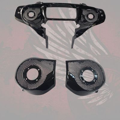 24+ Street Glide Inner Fairing Speaker Grill 2" Tweeter pod Honeycomb Grill