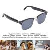 Oreilet AI Translator Glasses with Voice Control, 144 Languages Smart Sunglasses for Men Women Travel Business Driving, Voice and Video Call Translation view 2