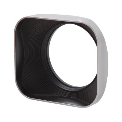 Dpofirs Square Camera Lens Hood, Aluminium Alloy Lens Hood Shade Protector Cover with Cap for SLR Mirror Camera, Ideal for Indoor Outdoor Photography (49mm)