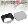 Dpofirs Square Camera Lens Hood, Aluminium Alloy Lens Hood Shade Protector Cover with Cap for SLR Mirror Camera, Ideal for Indoor Outdoor Photography (49mm) view 3