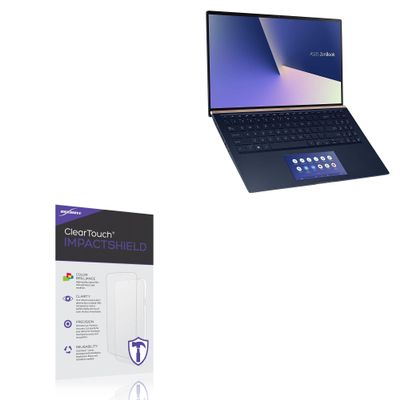 BoxWave Screen Protector Compatible With ASUS ZenBook 15 UX534FT - ClearTouch ImpactShield (2-Pack), Impenetrable Screen Protector Flexible Film