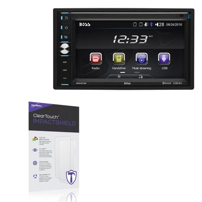 BoxWave Screen Protector Compatible With BOSS Audio BV9370B - ClearTouch ImpactShield (2-Pack), Impenetrable Screen Protector Flexible Film