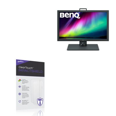 BoxWave Screen Protector Compatible With BenQ SW271C - ClearTouch ImpactShield (2-Pack), Impenetrable Screen Protector Flexible Film