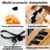 50PCS Hook and Loop Cable Straps,Cable Management Under Desk,Self Adhesive Cable Ties Sticky-Back Cord Organizer for Desk,Household & Office Organization view 3