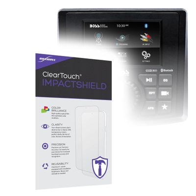BoxWave Screen Protector Compatible with BOSS Audio MGV520B - ClearTouch ImpactShield (2-Pack), Impenetrable Screen Protector Flexible Film