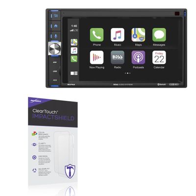 BoxWave Screen Protector Compatible With BOSS Audio BCP62 - ClearTouch ImpactShield (2-Pack), Impenetrable Screen Protector Flexible Film