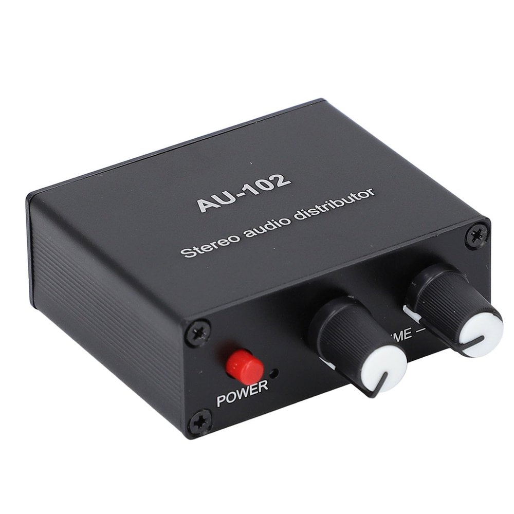 Aramox Active Sound Distributor Mini Small AMP 2 Way for Audio DC5V Devices