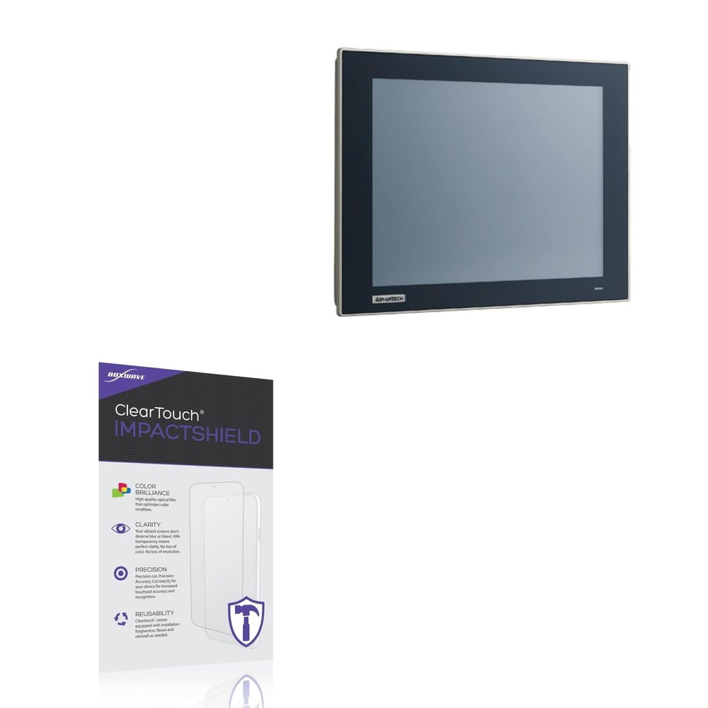 BoxWave Screen Protector Compatible With Advantech TPC-312 - ClearTouch ImpactShield (2-Pack), Impenetrable Screen Protector Flexible Film