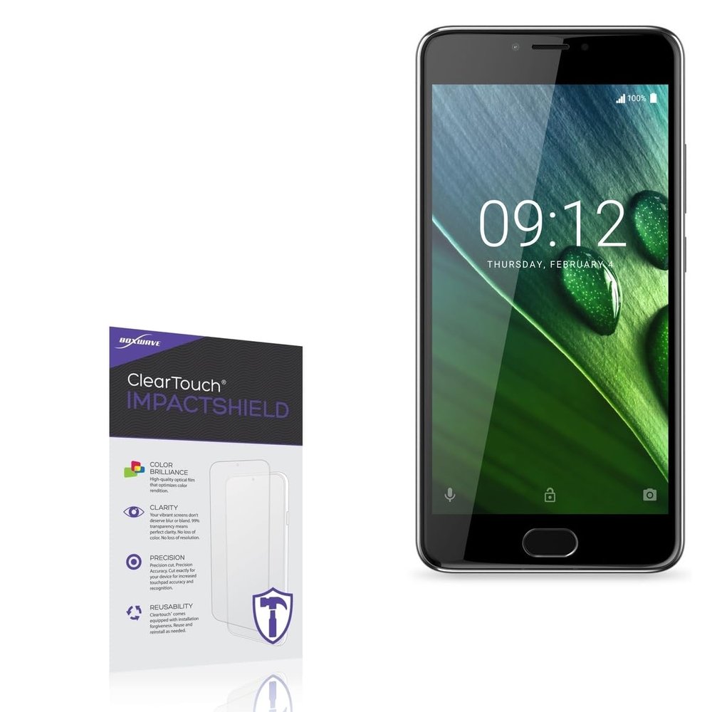 BoxWave Screen Protector Compatible With Acer Liquid Z6 Plus - ClearTouch ImpactShield (2-Pack), Impenetrable Screen Protector Flexible Film