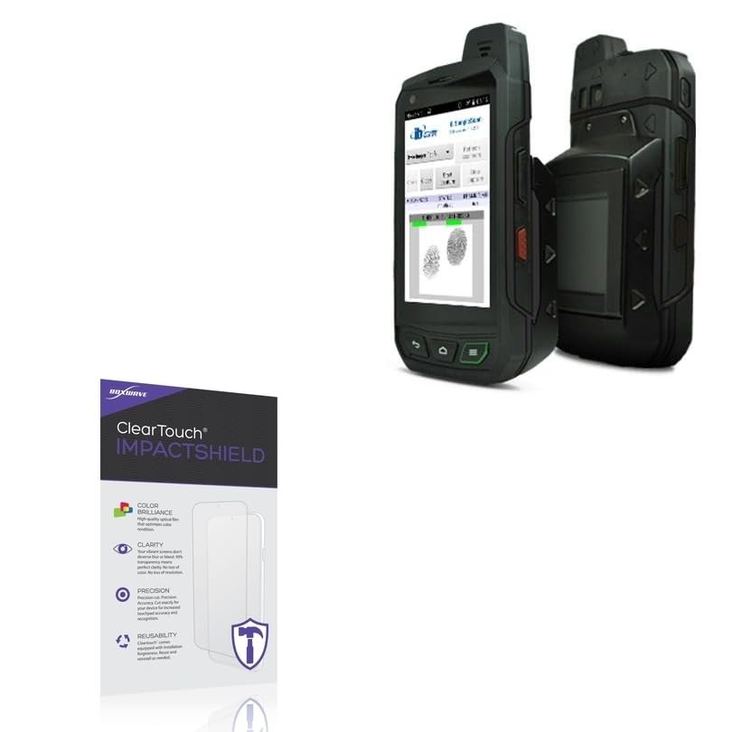 BoxWave Screen Protector Compatible With Amrel BioFlex XP7-ID - ClearTouch ImpactShield (2-Pack), Impenetrable Screen Protector Flexible Film