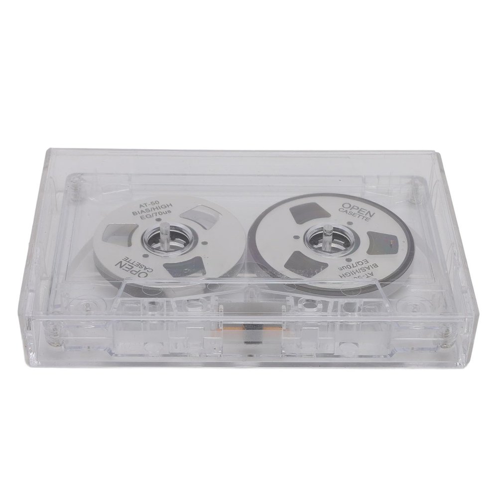 Tbest 50 Min Blank Cassette Tape Normal Bias Double Sided Silver
