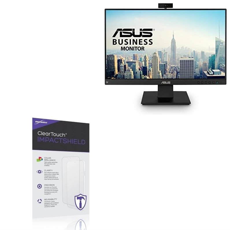 BoxWave Screen Protector Compatible With ASUS BE24EQ - ClearTouch ImpactShield (2-Pack), Impenetrable Screen Protector Flexible Film