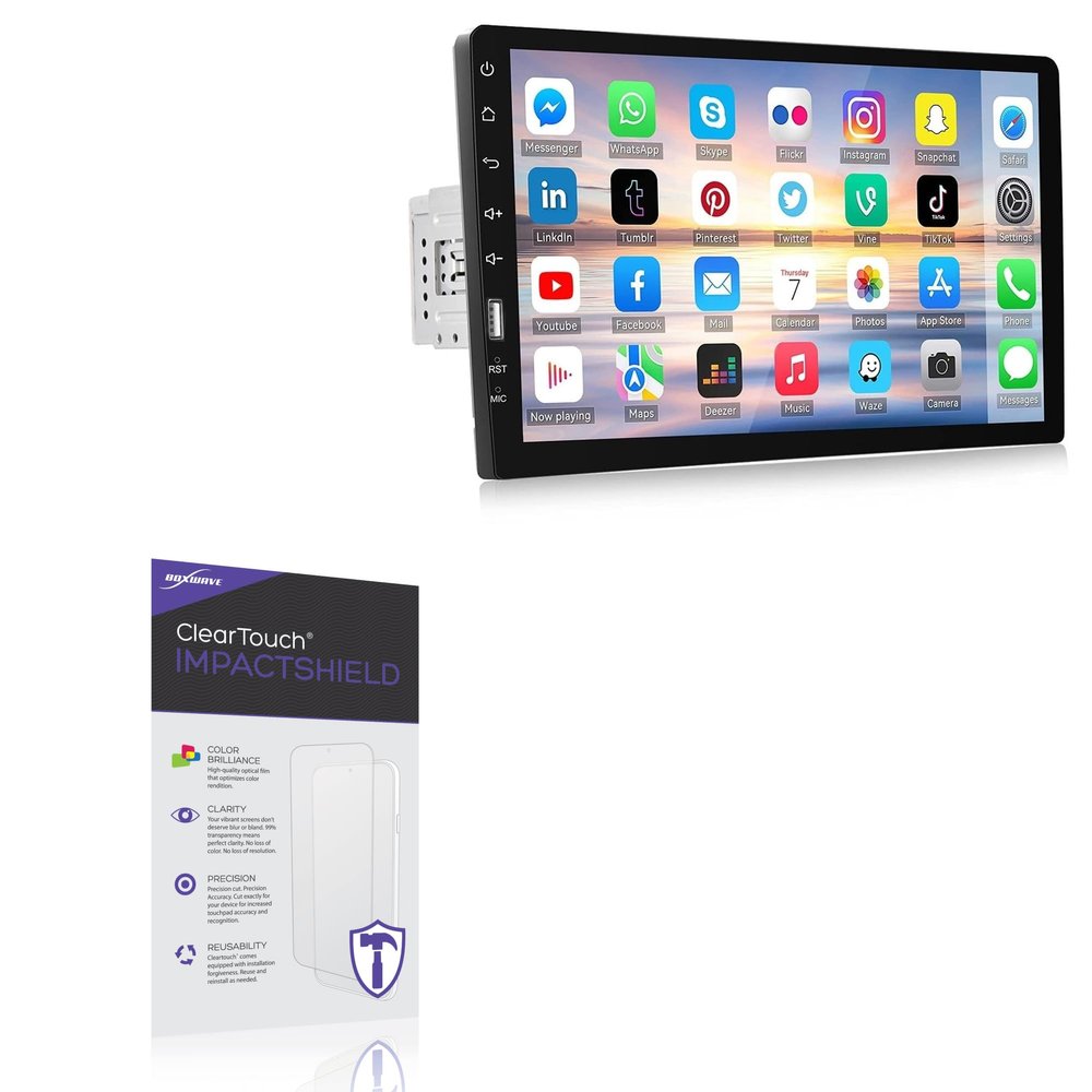 BoxWave Screen Protector Compatible With Camecho Q3508 - ClearTouch ImpactShield (2-Pack), Impenetrable Screen Protector Flexible Film