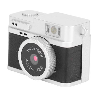 ciciglow Keychain Digital Camera, 2MP 1080P 70 Lens Angle Small Digital Cam Type C Rechargeable Compact Vlog Travel Camara for Teens School Travel (Black)