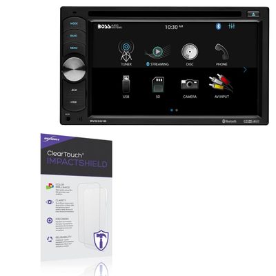 BoxWave Screen Protector Compatible With BOSS Audio BVB9351RC - ClearTouch ImpactShield (2-Pack), Impenetrable Screen Protector Flexible Film