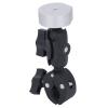 Aramox Satellite Mounting Bracket Adjustable Aluminum Alloy Strong Clamp for Mini Installation in RVs Poles - Durable Adapter Set for Outdoor Enthusiasts (Silver Adapter) view 3