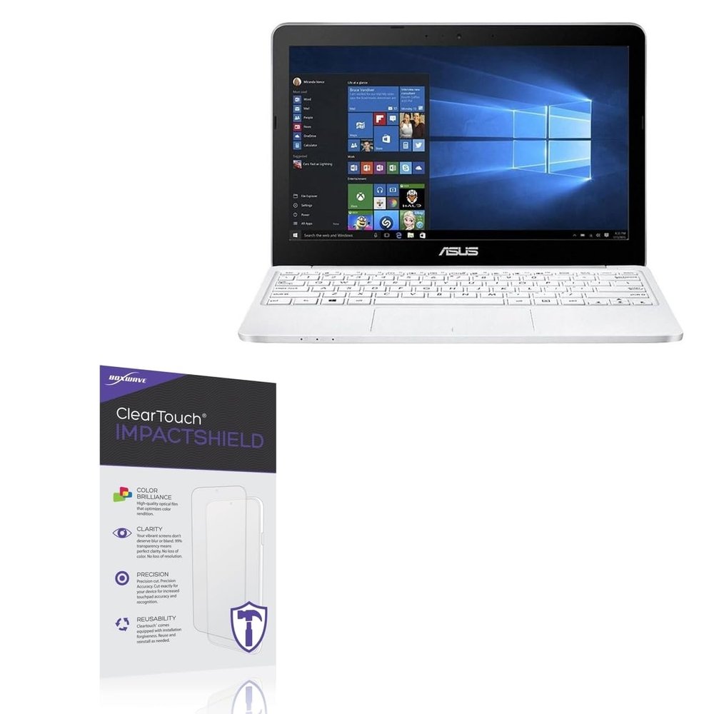 BoxWave Screen Protector Compatible With ASUS VivoBook E200HA (11.6 in) - ClearTouch ImpactShield (2-Pack), Impenetrable Screen Protector Flexible Film