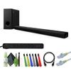 Yamaha True X Bar 50A 2.1.2 Channel 280W Sound Bar System with Wireless Subwoofer, Wi-Fi, Bluetooth, Airplay 2 Music Streaming (Black) Bundle with Accessories view 1