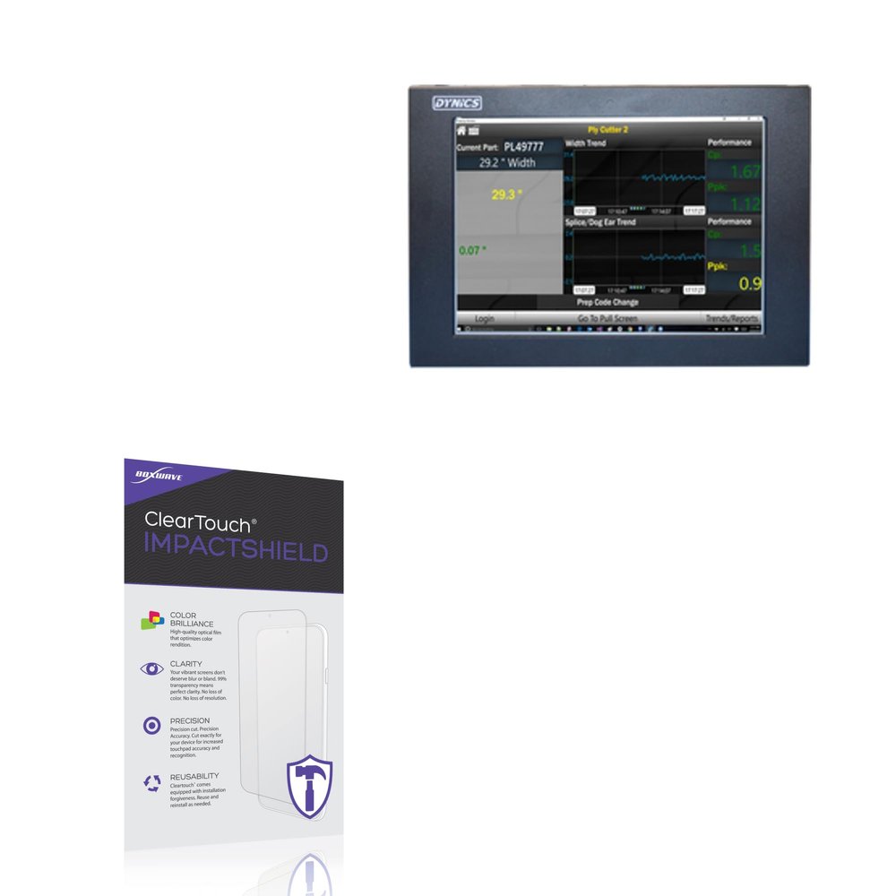 BoxWave Screen Protector Compatible With Dynics FX (10in) - ClearTouch ImpactShield (2-Pack), Impenetrable Screen Protector Flexible Film