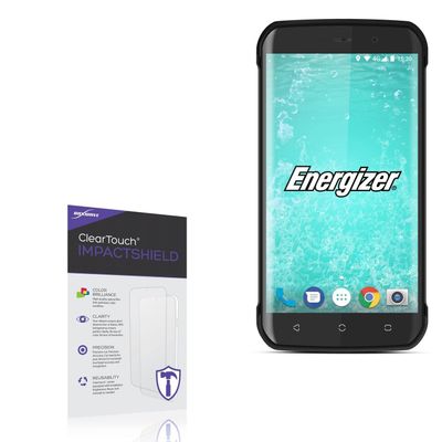 BoxWave Screen Protector Compatible With Energizer Hardcase H550S - ClearTouch ImpactShield (2-Pack), Impenetrable Screen Protector Flexible Film