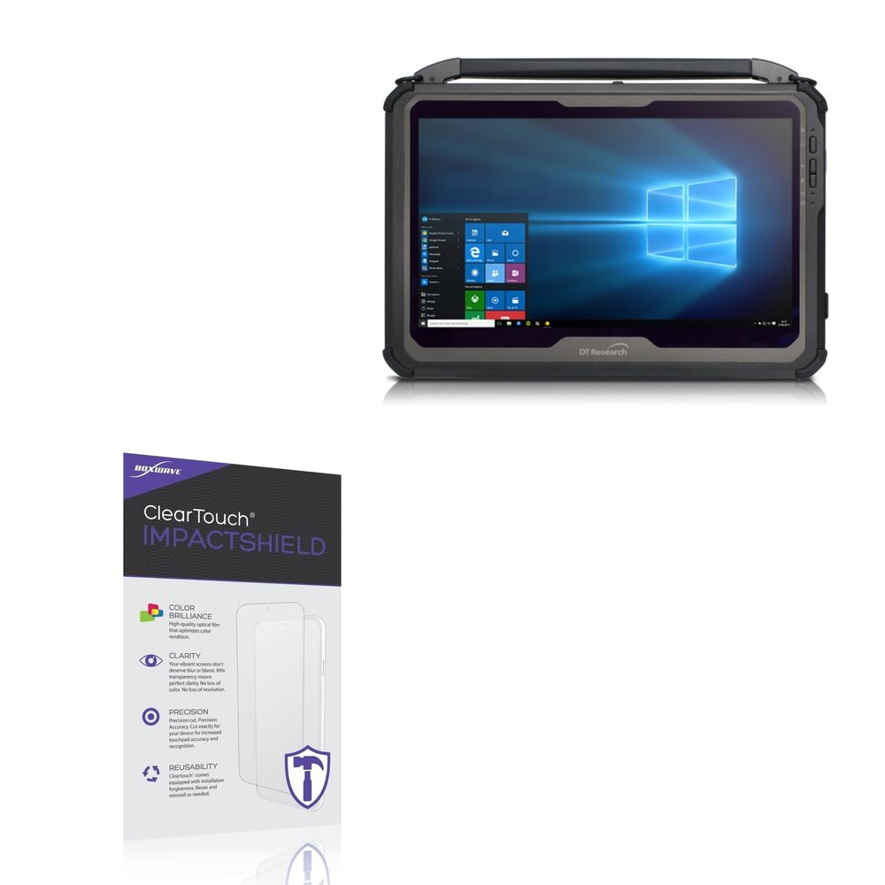 BoxWave Screen Protector Compatible with DT-Research DT340T - ClearTouch ImpactShield (2-Pack), Impenetrable Screen Protector Flexible Film