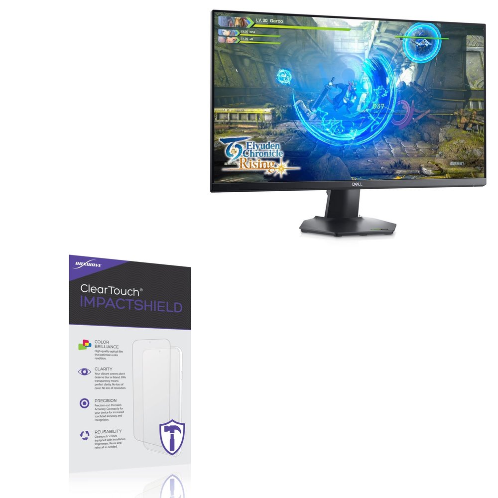 BoxWave Screen Protector Compatible With Dell 27 Gaming Monitor (G2723HN) - ClearTouch ImpactShield (2-Pack), Impenetrable Screen Protector Flexible Film