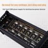 6 Port USB Switcher, 6 Port USB Docking Station, 9 USB Convenient Input Ports, Voice Control Function, Data Transmission, Button Switch, for Phones, Tablets, and Gadgets view 3
