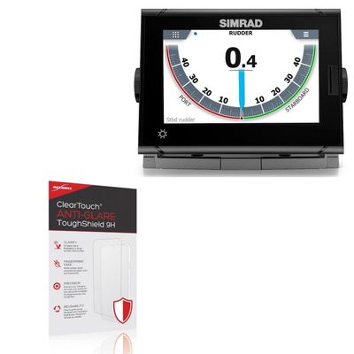 BoxWave Screen Protector Compatible With Simrad I3007 - ClearTouch Anti-Glare ToughShield 9H (2-Pack), Anti-Glare 9H Tough Flexible Film Screen Protector
