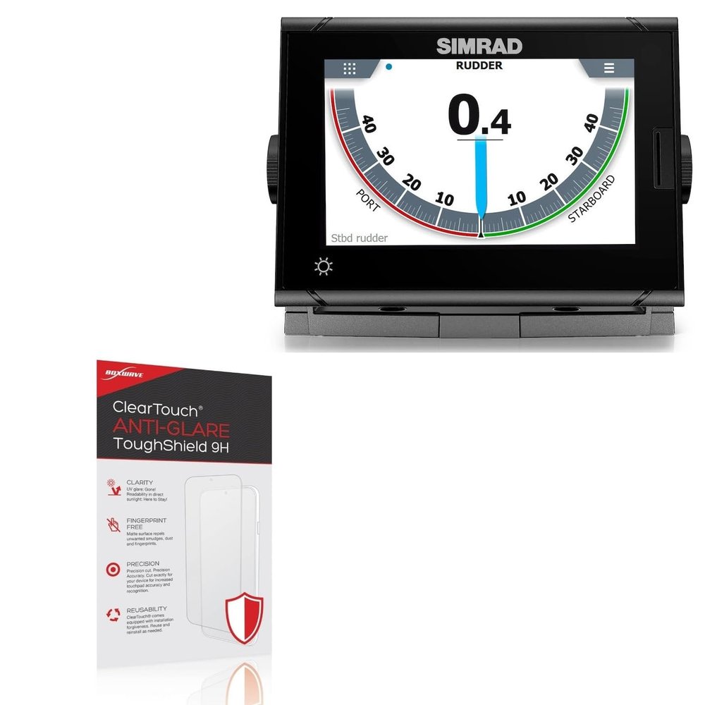 BoxWave Screen Protector Compatible With Simrad I3007 - ClearTouch Anti-Glare ToughShield 9H (2-Pack), Anti-Glare 9H Tough Flexible Film Screen Protector