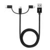 BoxWave Cable Compatible with Korg NTS-2 - AllCharge 3-in-1 Cable - Jet Black view 2
