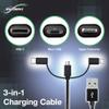 BoxWave Cable Compatible with Korg NTS-2 - AllCharge 3-in-1 Cable - Jet Black view 3