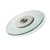 BB01 Stable Tempered Glass Lazy Susan Glass Dining Table Top Turntable Swivel Plate Silver Base, Silver Base F.U, Gold Base, Gold Base F.U(Gold Base,100CM) view 2