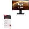 BoxWave Screen Protector Compatible With ASUS TUF Gaming (VG24VQ) - ClearTouch Anti-Glare ToughShield 9H (2-Pack), Anti-Glare 9H Tough Flexible Film Screen Protector view 1