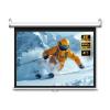 60 72 84 inch Manual Pull Down HD Projector Screen, Wall Ceiling Mounted Movie Screen with Auto-Locking for Home Theater Outdoor Indoor(72"(4:3)) view 1