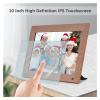 10 Inch WiFi Digital Photo Frame, 1280x800 IPS Touchscreen, 16GB Storage, Motion Sensor, Auto Rotation, Add 32GB TF Card (Black) view 3