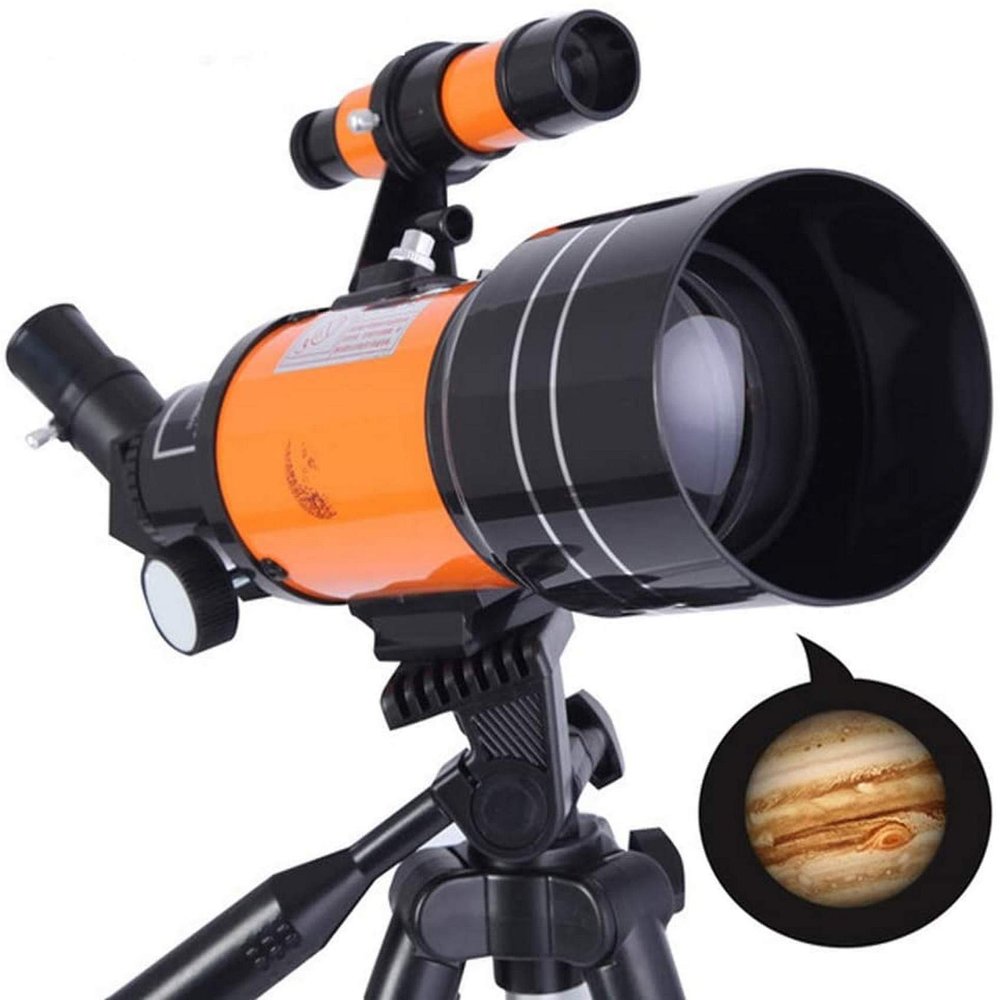 Telescope for Kids Adults Astronomy Beginners 70mm Refractor Telescopes,70mm Aperture 400mm AZ Mount, with Adjustable Tr