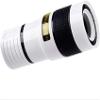 Universal 12X HD Zoom Telescope Phone Camera External Telephoto Lens with Clip for X 8 7 6 6s Android,White view 1
