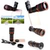 Universal 12X HD Zoom Telescope Phone Camera External Telephoto Lens with Clip for X 8 7 6 6s Android,White view 4