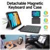 accrosoo for iPad mini 7 (A17 Pro)/mini 6 8.3" Detachable Magnetic Keyboard Case Full Protection, Scratch-Resistant Leather, 156 Stand, 7 Backlits & Rechargeable Pencil Holder & 11 Shortcuts (Black) view 2