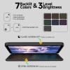 accrosoo for iPad mini 7 (A17 Pro)/mini 6 8.3" Detachable Magnetic Keyboard Case Full Protection, Scratch-Resistant Leather, 156 Stand, 7 Backlits & Rechargeable Pencil Holder & 11 Shortcuts (Black) view 4