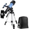 Astronomy telescopes Professional,Fully Coated Lens,Low Light NightWaterproof HD,with Smartphone Adapter,Backpack and Mo view 1