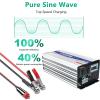 12000W Pure Sine Wave Inverter - 12V/24V/48V/60V/72V DC to AC 110V/230V Low Frequency Solar Power Inverter with Display for Home Use, High Efficiency Grid Split Phase view 2