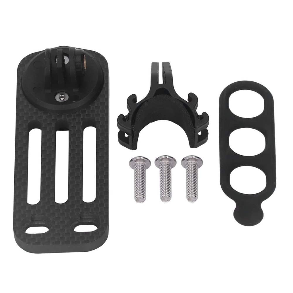lvifloae Bicycle Computer Holder 3K Carbon Fiber Extended Front Mount Bicycle Computer Holder External Front Mounting GPS Unit with Tough Performance Suitable for Cyclists