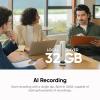 Insta360 Wave AI Conference Speakerphone with Bluetooth, Noise-Canceling Mics, Beamforming, Zoom Certified, AI Transcription & Summary, 32GB Storage for Meetings, Podcasts, Home office and Livestreams view 4
