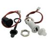 1PCS 2-Pin Female Socket Waterproof Connector USB Type-C Chassis Connector Locking Outer Threads with Led Light (White) view 4
