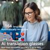 AI Smart Glasses, Bluetooth 5.3 Glasses for Men Women ,Translation Glasses with 164 Language,Physical Color Changing Lens, Music Playback & Hands-Free Calling,Design for Travel/Meeting/Business (M01) view 3