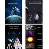 PortableTelescope for Kids Beginners with Tripod and Eyepiece, Refractor Telescope with Carry Bag for Kids Beginner (Col view 4