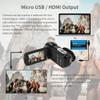 Camcorder 2K Video Camera FHD 30MP 1080P 30FPS 3.0''IPS Touch Screen IR Night16X Digital Zoom Vlogging Camera Recorder w view 2
