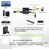 192KHz ARC Audio Extractor, HDMI ARC to Toslink/Optical+3.5mm AUX Output, HDMI to Optical Audio Adapter with 3.5mm RCA Cable, ARC to RCA Audio Converter for TV Amplifier Speaker/Soundbar/Headset view 2